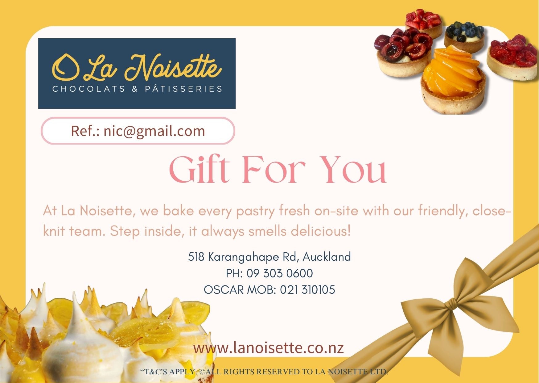 La Noisette Gift Cards $100