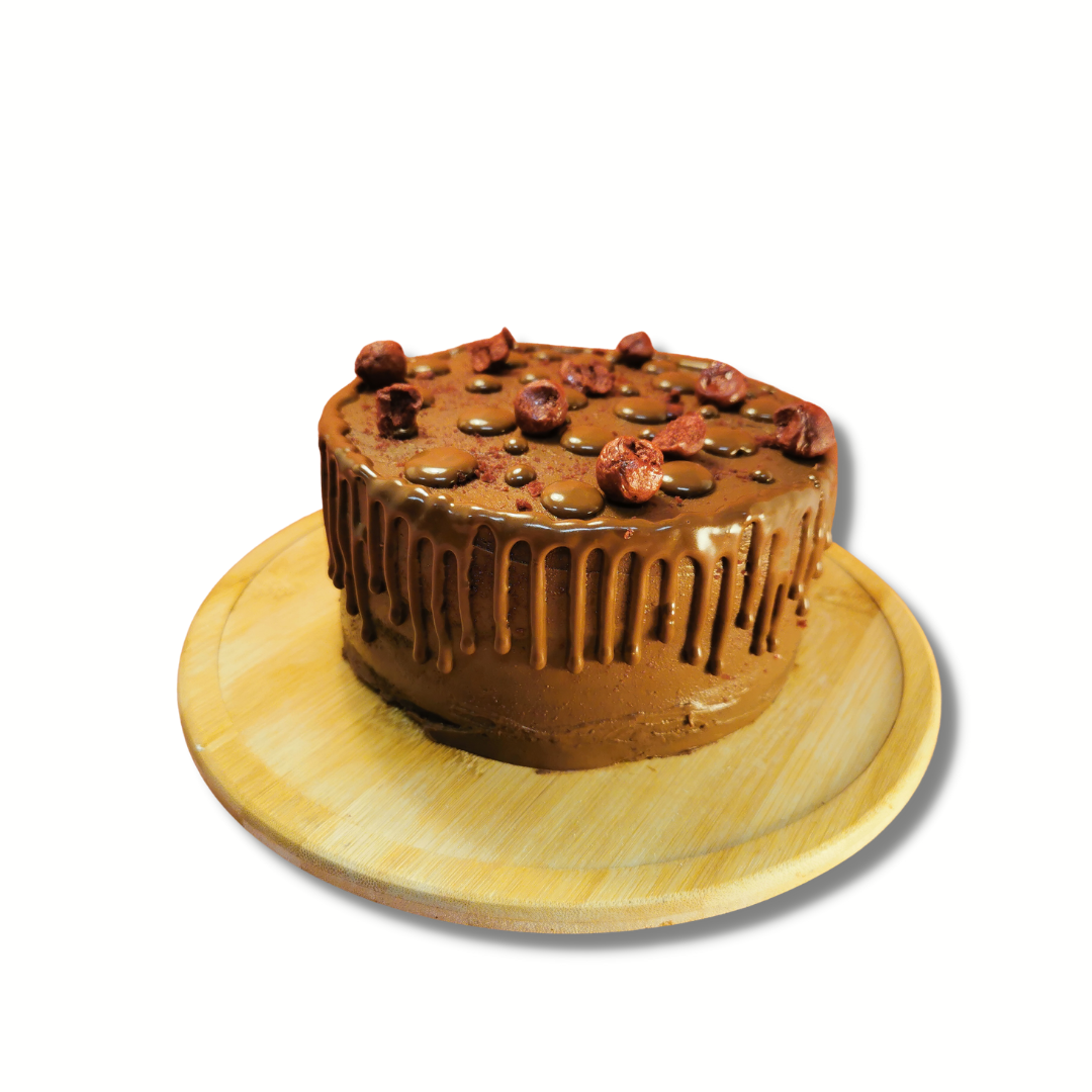 Chocolate Cherries Mud Cake